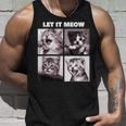 Let It Meow 面白い猫子猫の歌うギフト タンクトップ 彼への贈り物