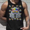 Lgbt プードル ゲイプライド 月 犬 レインボー レズビアン タンクトップ 彼への贈り物