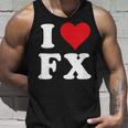 I Love Fx イニシャル I Heart FX 名前 F X タンクトップ 彼への贈り物