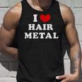 I Love Hair Metal I Heart Hair Metal タンクトップ 彼への贈り物