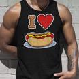 I Love Hot Dog 私はホットドッグを愛している ホットドッグ タンクトップ 彼への贈り物