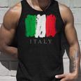 I Love Italy 、クールでキュートなイタリア国旗グラフィックデザイン タンクトップ 彼への贈り物