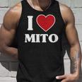 I Love Mito、ハートのある日本の都市 タンクトップ 彼への贈り物