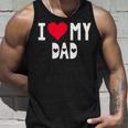 I Love My Dad シャツ I Heart Dad Love Dad タンクトップ 彼への贈り物