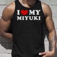 I Love My Miyuki 私はみゆきを愛しています タンクトップ 彼への贈り物