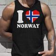 I Love Norwegian Pride ノルウェーのルーツ ノルウェー国旗 タンクトップ 彼への贈り物