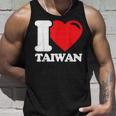 I Love Taiwan 台北国旗 ハートトラベル 台湾製品 タンクトップ 彼への贈り物