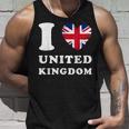 I Love United Kingdom ハートフラッグ イギリス Uk グレートブリテン タンクトップ 彼への贈り物