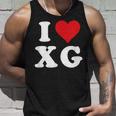I Love Xg Initials I Heart XG First Last Name X G タンクトップ 彼への贈り物