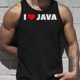 I Love ハート Java タンクトップ 彼への贈り物