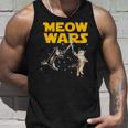 Meow Wars 猫好きのための面白いグラフィック タンクトップ 彼への贈り物