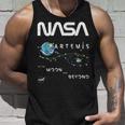 Nasa アルテミスミッション探査記章ワームロゴ タンクトップ 彼への贈り物