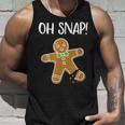 Ohnap ジンジャーブレッドマン クッキー 骨折脚 面白い タンクトップ 彼への贈り物