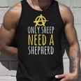 Onlyheep Need Ahepherd Anarchist シンボル アナキズムミーム タンクトップ 彼への贈り物