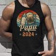 Papa 2024 年のパパ 初めての父の日 若いパパ 新しいパパ タンクトップ 彼への贈り物