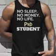 PhD Noleep No Money No Life Phdtudent タンクトップ 彼への贈り物