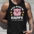 Pigs Make You Happymile かわいい 子豚 恋人 おもしろ豚 タンクトップ 彼への贈り物