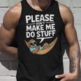 Please Don’T Make Me Dotuff Lazy Humor タンクトップ 彼への贈り物