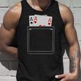 Pocket Aces Pokerpades & Heart 面白いポーカー ギフト タンクトップ 彼への贈り物