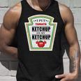 I Put Ketchup On My Ketchup トマトマスタード ハロウィンチーム 長袖tシャツ タンクトップ 彼への贈り物
