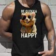 Be Quokka Happy クオッカ・ビー・クオッカ・ハッピー＆クオッカとスマイル タンクトップ 彼への贈り物