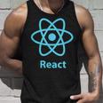 Reactjs ReactJs 公式ロゴ Javascript フレームワーク タンクトップ 彼への贈り物