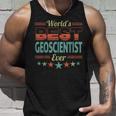 Retro Badge Worlds Best Geoscientist タンクトップ 彼への贈り物
