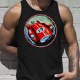 Retrointage Rojo Carreras Coche Carrera Motor Aceite Coche Bicicletas Garaje Camiseta sin mangas Regalos para él