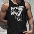 Rockabilly Rebel Blonde Pinup With Attitude Graphic タンクトップ 彼への贈り物