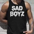 Sad Boyz Drip おもしろグラフィックノベルティ トレンディギフト タンクトップ 彼への贈り物