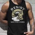 Save Our Parks ビンテージ スモーキー ザ レジスト ベア国立公園 タンクトップ 彼への贈り物