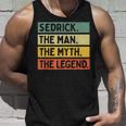Sedrick The Man The Myth The Legend面白い パーソナライズ 引用 タンクトップ 彼への贈り物