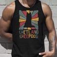 Shetlandheepdogintage シェットランドシープドッグ シェルティ ヴィンテージ 犬 タンクトップ 彼への贈り物