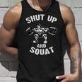Shut Up Andquat スローガン ボディビルダー ベンチプレス タンクトップ 彼への贈り物