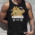 Swole Gymwole Doge Meme Buff Doge Meme タンクトップ 彼への贈り物