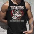 Taco Lovers バレンタインデー シュガースカル キューピッド メキシカンアート タンクトップ 彼への贈り物
