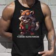 Tanuki Elite Forces No2 タヌキ精鋭部隊 かわいい狸 アニマル 動物 おもしろ 漢字 たぬき タンクトップ 彼への贈り物