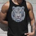 Tiger Lover 青い目の動物 ホワイトタイガー タンクトップ 彼への贈り物