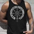 Vegvisir バイキング ルーン文字サークルバイキング タンクトップ 彼への贈り物