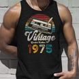 Vintage 1975 Cumpleaños 50 Años Cassette Lápiz Camiseta sin mangas Regalos para él