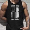 Vintage Usa Flag Fear God Not Man タンクトップ 彼への贈り物