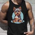 Yorkie Dog アニメ アイスクリームを食べる 夏 かわいい タンクトップ 彼への贈り物