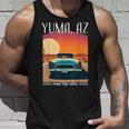Yuma Az レトロハイウェイ ノスタルジック ヴィンテージカーデザイン タンクトップ 彼への贈り物