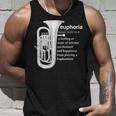 「Euphoria」吹奏楽のためのユーフォニアムユーモア 面白いユーフォニアム タンクトップ 彼への贈り物