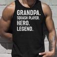 おじいちゃんスカッシュプレイヤーヒーローレジェンド-おじいちゃんスカッシュ タンクトップ 彼への贈り物