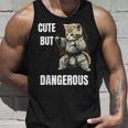 かわいいけど危険な空手 面白い テコンドー 猫 格闘技 タンクトップ 彼への贈り物