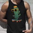 かわいいサボテン スケートボード カッコいい サボテン タンクトップ 彼への贈り物