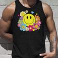 かわいいスマイルフェイス 花 ハッピーフェイス 花 ハート キッズ ガールズ タンクトップ 彼への贈り物