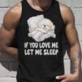 かわいいビションフリーゼ If You Love Me Let Meleep パジャマ タンクトップ 彼への贈り物