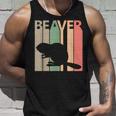 かわいいビーバーの動物 タンクトップ 彼への贈り物